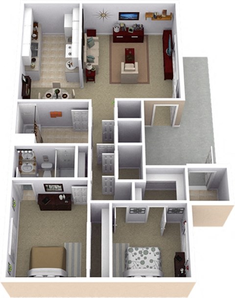 Lucera Classic Floor Plan at Acacia Gardens, Albuquerque, NM, 87111
